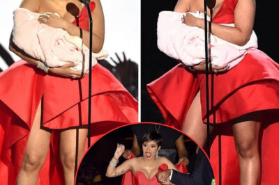 MTV VMAs: Cardi B teases fans when she pretends to breastfeed onstage… as star returns to spotlight six weeks after giving birth to daughter Kulture