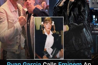 In a fiery Twitter rant, Ryan Garcia blasts Eminem, labeling him an “overrated gay Satanist.”